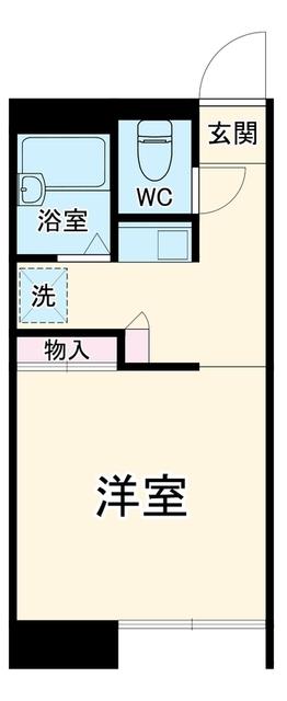 掛川市下俣南アパート 間取り図画像
