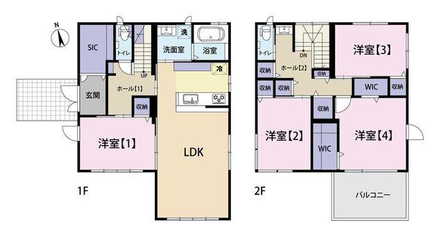 磐田市明ケ島一戸建 間取り図画像