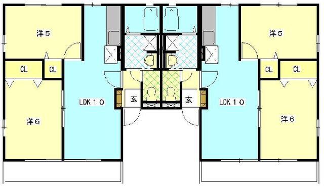 磐田市一言アパート 間取り図画像
