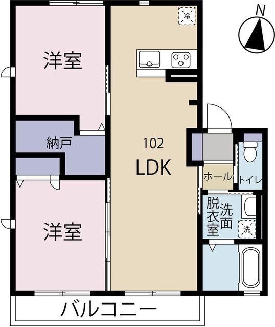 掛川市七日町アパート 間取り図画像