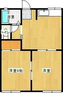 焼津市柳新屋アパート 間取り図画像