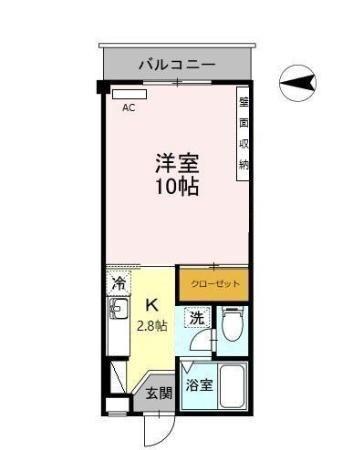 磐田市見付マンション 間取り図画像