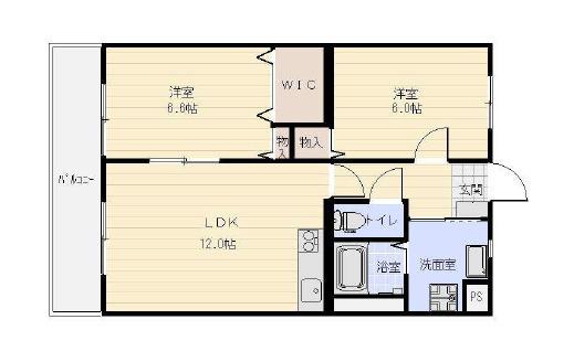 磐田市東貝塚マンション 間取り図画像