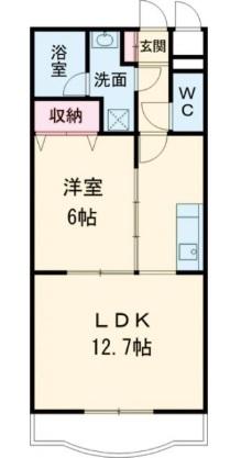 袋井市川井アパート 間取り図画像
