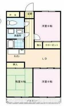 掛川市葛川アパート 間取り図画像