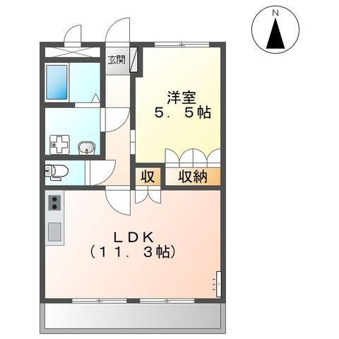 掛川市長谷マンション 間取り図画像