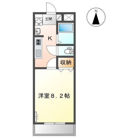 掛川市天王町アパート 間取り図画像