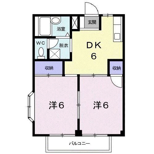 磐田市今之浦アパート 間取り図画像