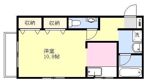 焼津市小土アパート 間取り図画像