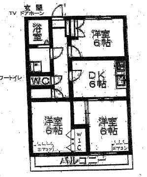 藤枝市南新屋マンション 間取り図画像