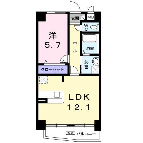 焼津市栄町マンション 間取り図画像