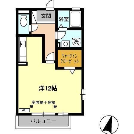 焼津市東道原アパート 間取り図画像