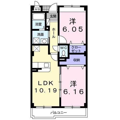 磐田市宮之一色マンション 間取り図画像
