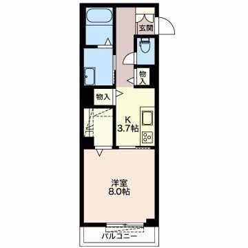 磐田市二之宮マンション 間取り図画像