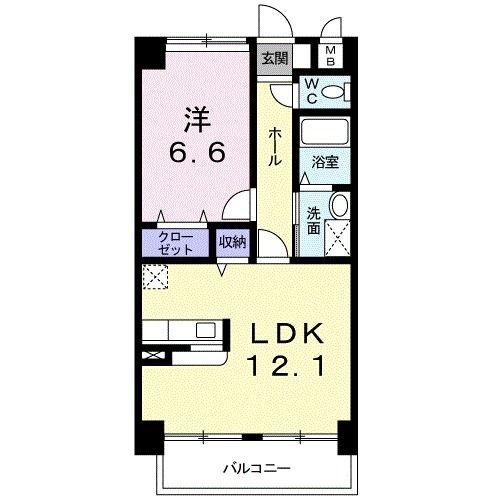 焼津市西小川マンション 間取り図画像