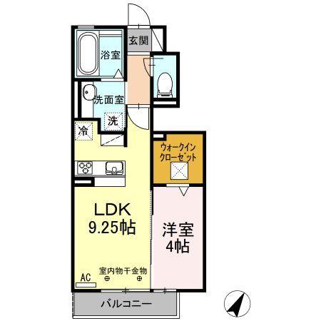 藤枝市南駿河台アパート 間取り図画像