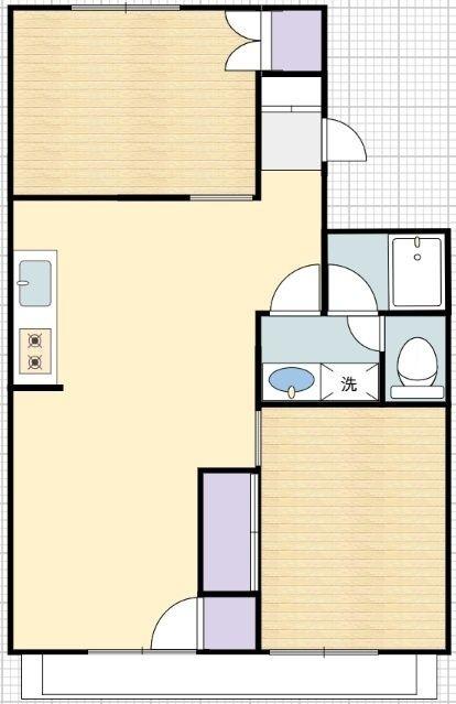 掛川市杉谷マンション 間取り図画像
