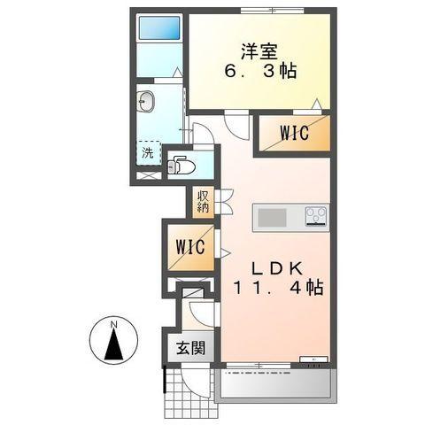島田市中央町アパート 間取り図画像