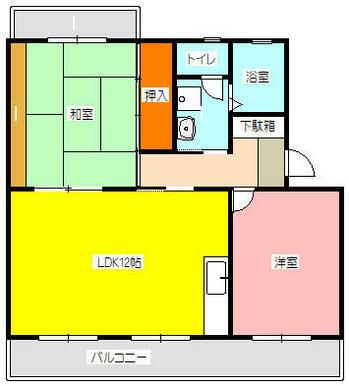 藤枝市音羽町マンション 間取り図画像