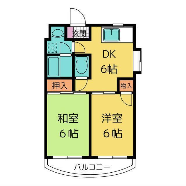 焼津市大村マンション 間取り図画像
