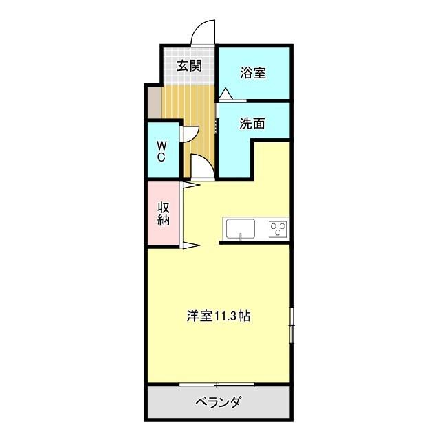 袋井市上山梨マンション 間取り図画像