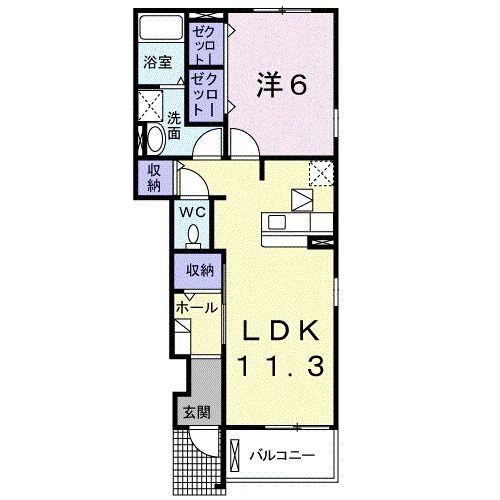 周智郡森町中川アパート 間取り図画像