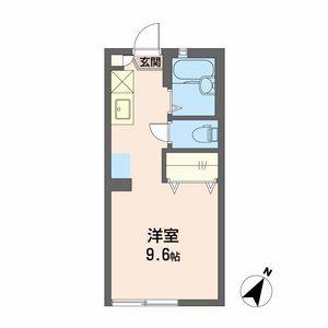 島田市道悦アパート 間取り図画像