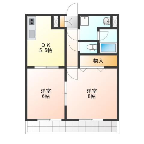 島田市旭マンション 間取り図画像