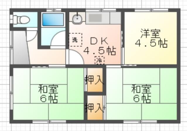 島田市大柳一戸建 間取り図画像