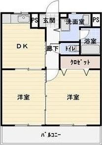 島田市元島田マンション 間取り図画像