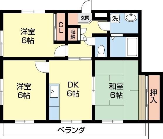 島田市横井マンション 間取り図画像