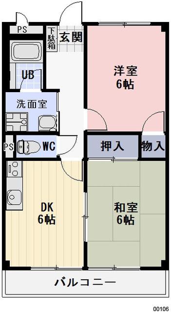 島田市井口アパート 間取り図画像