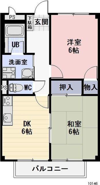 島田市東町アパート 間取り図画像