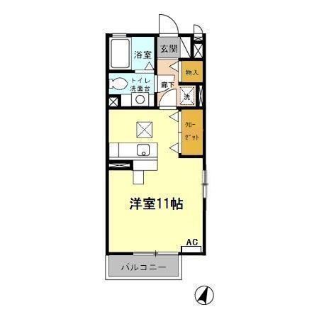島田市道悦アパート 間取り図画像