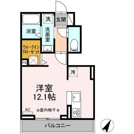 島田市中河アパート 間取り図画像