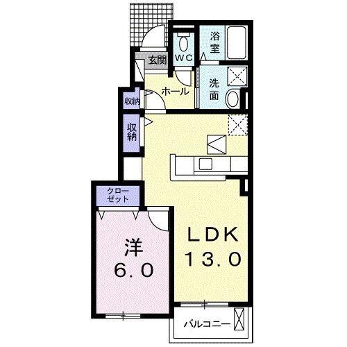 島田市金谷天王町アパート 間取り図画像