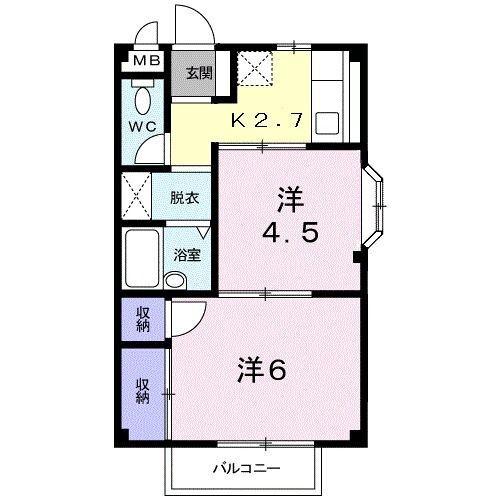 島田市金谷代官町アパート 間取り図画像