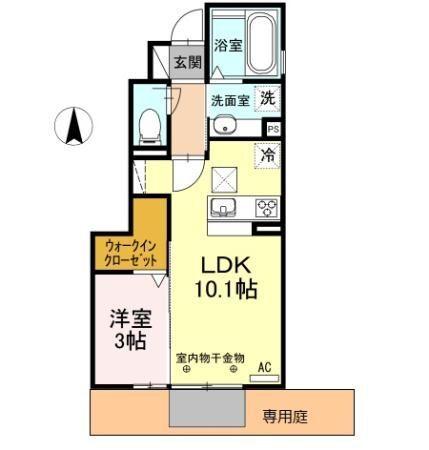 磐田市安久路アパート 間取り図画像