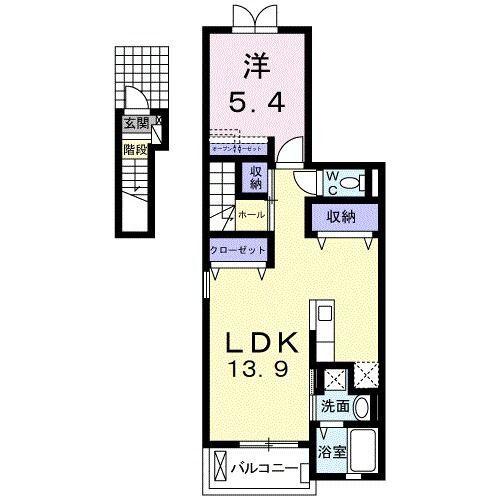 焼津市柳新屋アパート 間取り図画像
