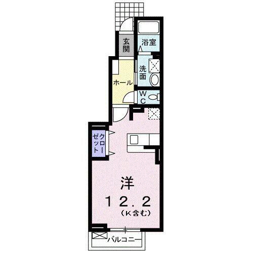 焼津市五ケ堀之内アパート 間取り図画像
