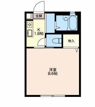御前崎市池新田アパート 間取り図画像