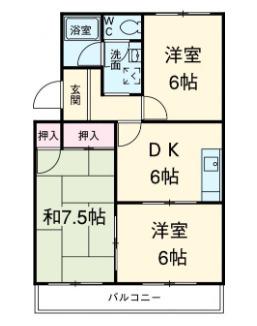 掛川市家代の里マンション 間取り図画像