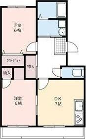 磐田市二之宮マンション 間取り図画像