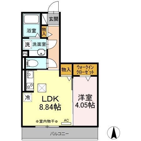磐田市上大之郷アパート 間取り図画像