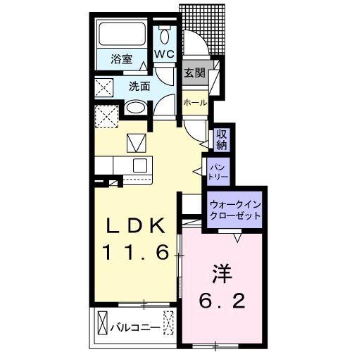 磐田市一言アパート 間取り図画像
