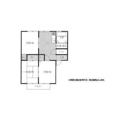 藤枝市五十海アパート 間取り図画像