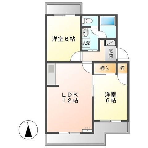 藤枝市高柳マンション 間取り図画像