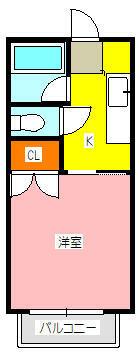 藤枝市下青島アパート 間取り図画像