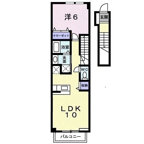 焼津市西小川アパート 間取り図画像