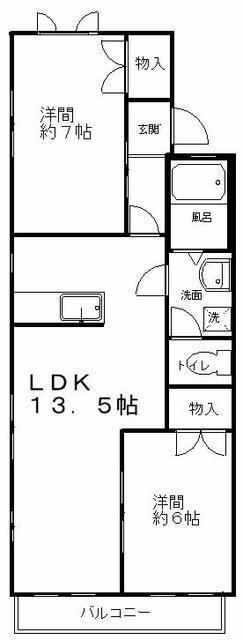 藤枝市小石川町アパート 間取り図画像